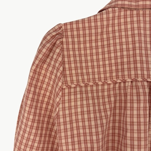 Sézane Women’s Jamey Robe Linen Blend Wrap Shirt Mini Dress | 36 (4) | Rose Pink - Picture 10 of 14